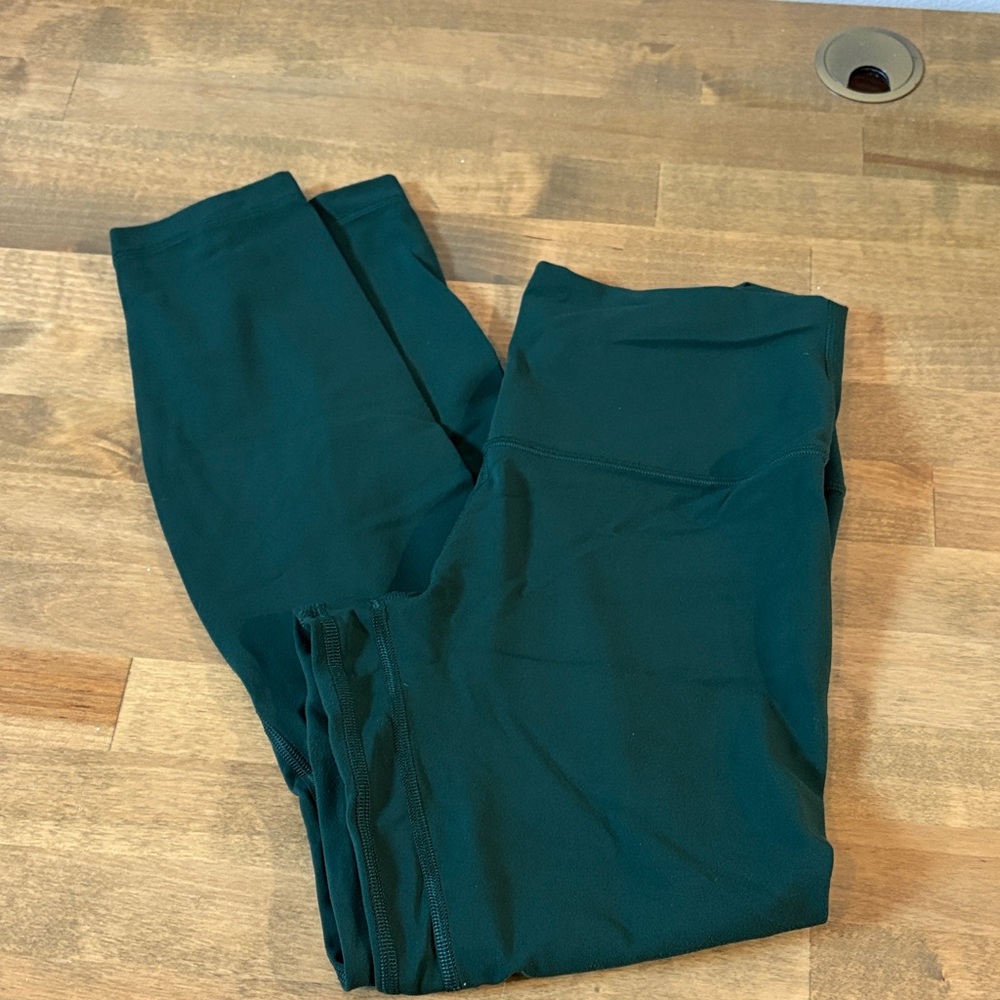 25” Dark Green Align Lululemon Leggings